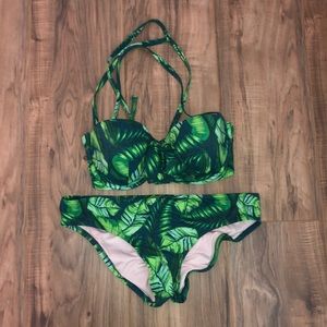 green target bikini